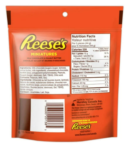 Reese's Miniatures Peanut Butter Candy, 230g