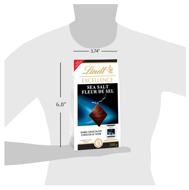 Lindt EXCELLENCE Mini Sea Salt Chocolate Bars, 200g