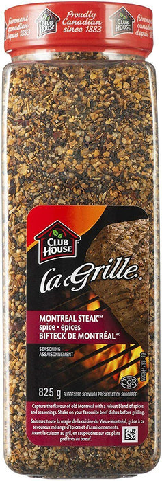 Club House La Grille Montreal Steak Spice Seasoning 825g/1.8lbs Each 2 Container