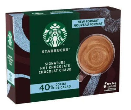 Starbucks Signature Hot Chocolate Mix 40% Cocoa 10x24g Packets