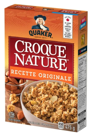 Quaker Harvest Crunch Original Granola Cereal, 475g