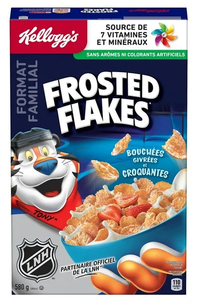Kellogg's Canadian Frosted Flakes Cereal, Family Size, 580g