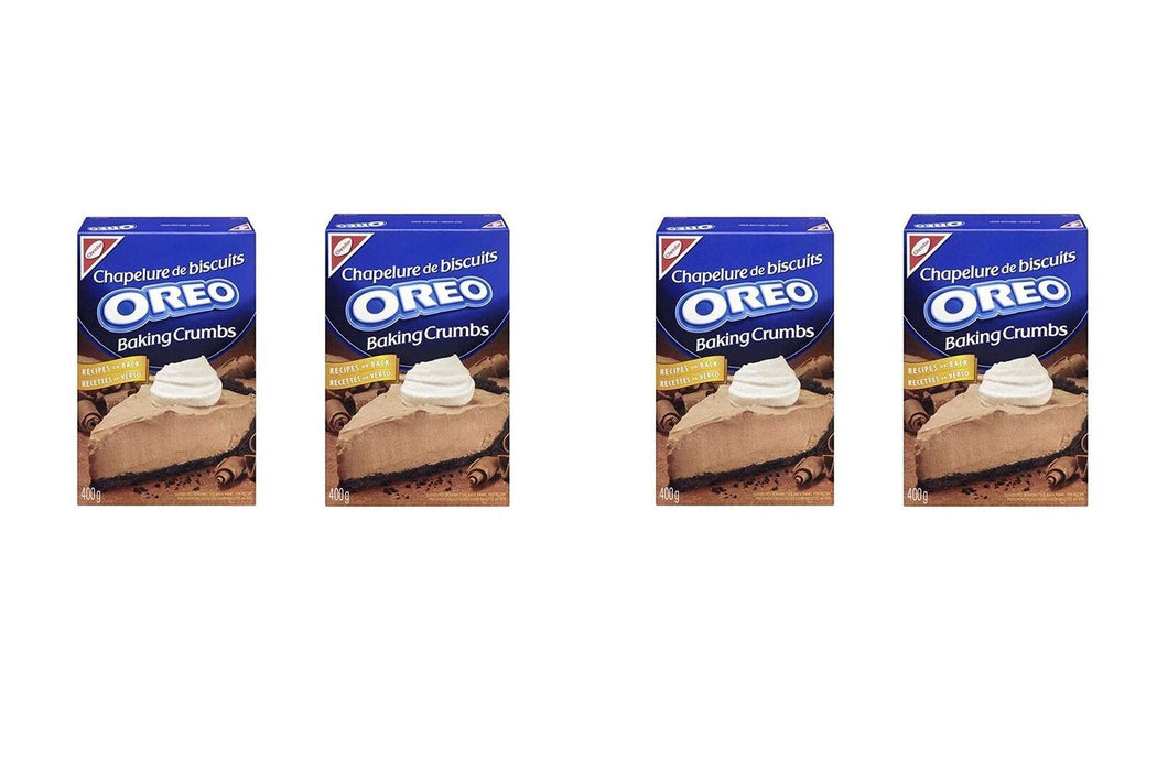 Oreo Baking Crumbs 400 Gram/14.10 Ounces 4 BOXES {Canadian Product}