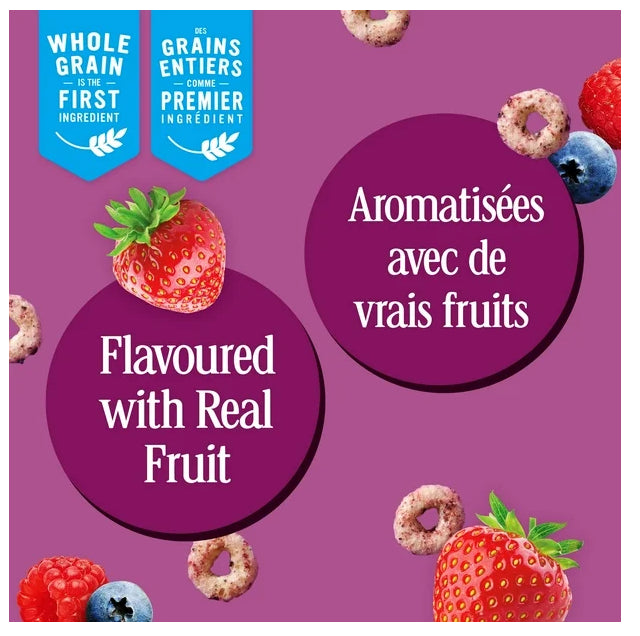 Very Berry Cheerios Breakfast Cereal, Gluten Free, Whole Grains, 411g