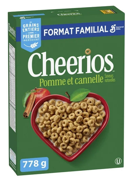 Cheerios Apple Cinnamon Cereal, Family Size, 778g