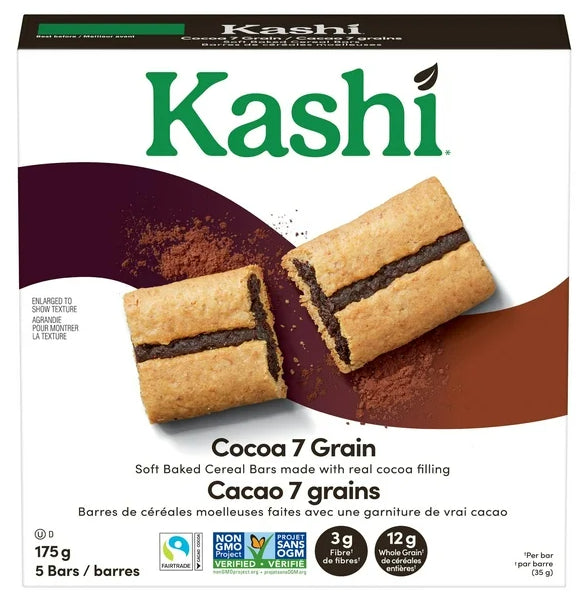 Kashi Cocoa 7 Grain Soft Baked Cereal Bars, 175g