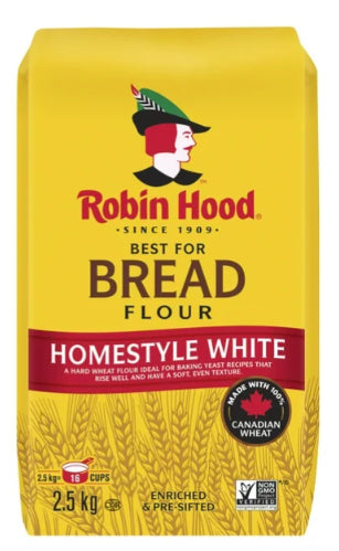 Robin Hood Best For Bread Homestyle White Flour, 2.5Kg