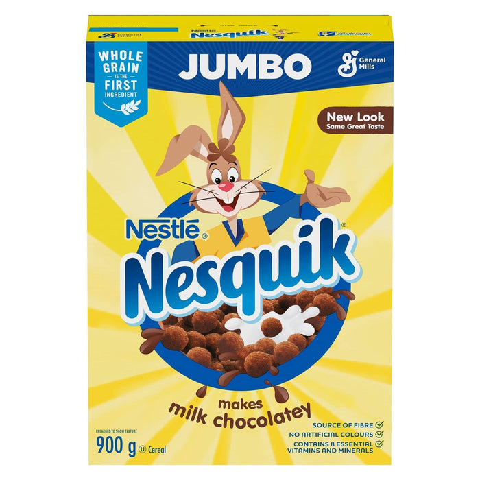 Nesquik Chocolatey Cereal Jumbo Size 900g/32 oz. - CanadaGrocery