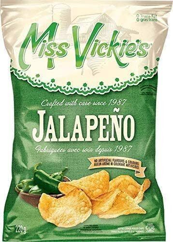 Miss Vickie's Jalapeno Kettle Cooked Potato Chips 190g 2 BAGS