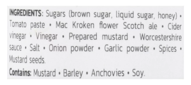 Pat BBQ Sauce MacKroken Flower Beer Base 350ml