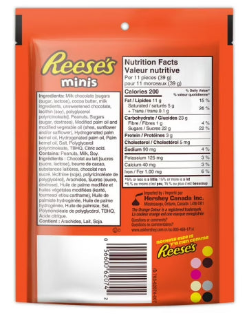 Reese's Minis Peanut Butter Cups Candy, 104g