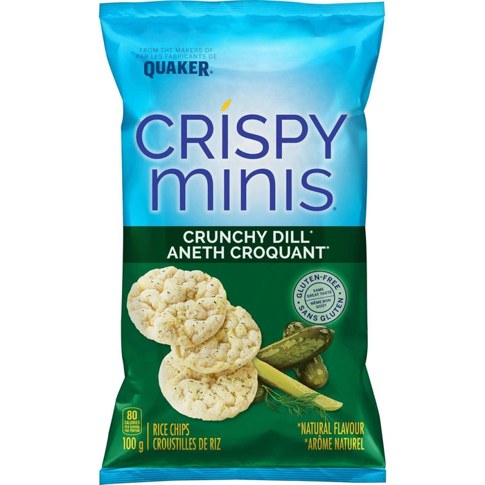 Quaker Crispy Minis Crunchy Dill 100g Each 12 Bags