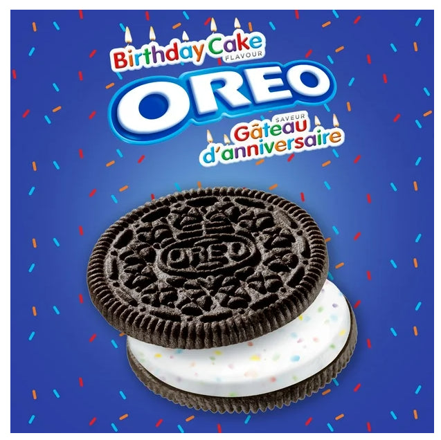 Oreo Birthday Cake Creme Cookies, 261g