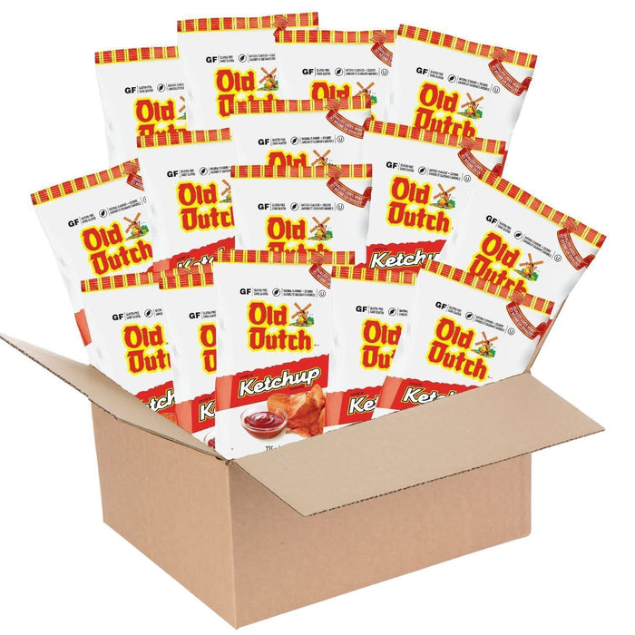 Old Dutch Ketchup Potato Chips, 180g/8.2oz (Full Case of 14)