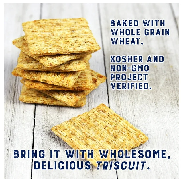 Triscuit Cracked Pepper & Olive Oil Snacking Crackers, 200g