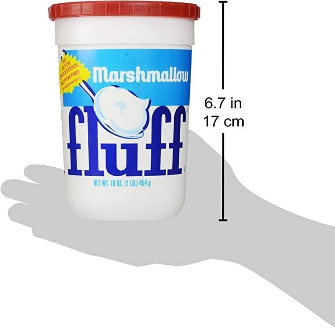 Marshmallow Fluff Original, 454g/1lb Each 3 Jars