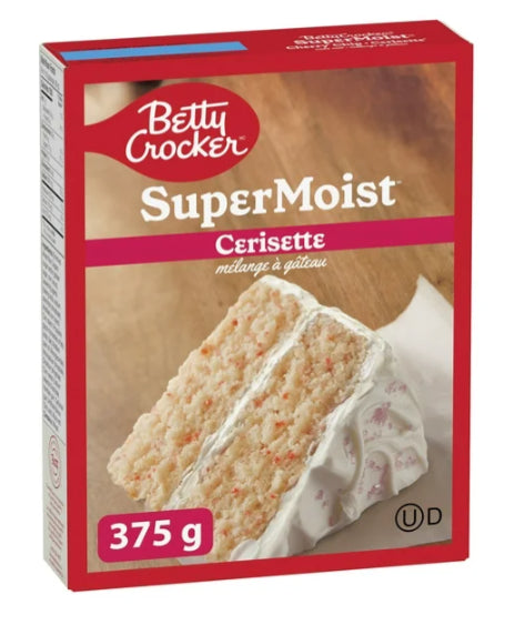 Betty Crocker Super Moist Cherry Chip Cake Mix, 375g