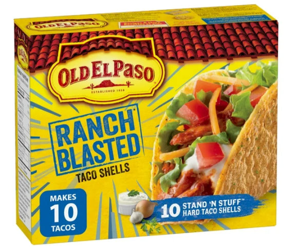 Old El Paso Gluten-Free Ranch Blasted Taco Shells, 153g