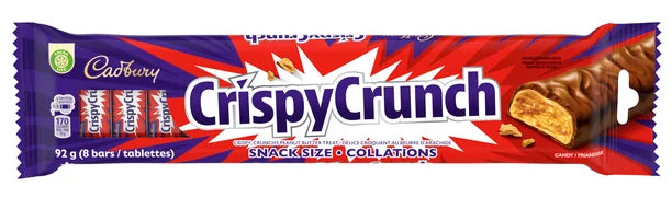 Cadbury Crispy Crunch Snack Size Chocolate Candy Bars 8ct, 92g