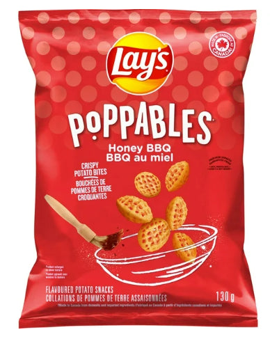 Lay's Poppables Honey BBQ Flavored Potato Snacks, 130g