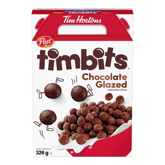 Post Tim Hortons Timbits Chocolate Glazed Flavored Cereal 326g - CanadaGrocery