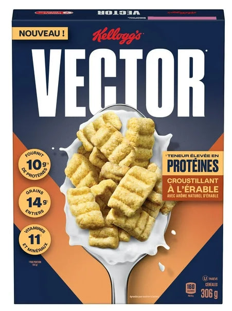 Kellogg's Vector Protein Maple Cereal, 306g