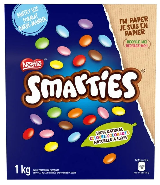 Nestle Smarties Candy Coated Milk Chocolate Pantry Size 1kg