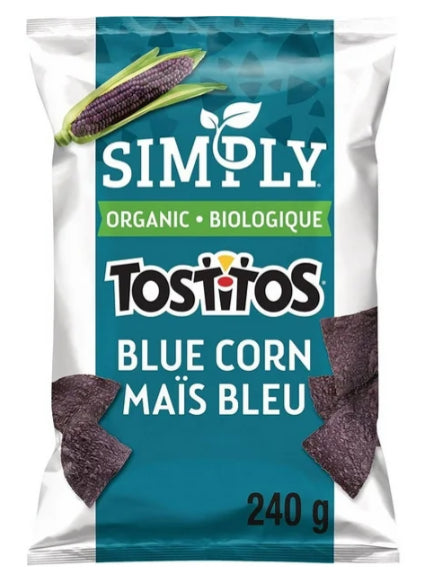 Tostitos Simply Organic Tortilla Chips Blue Corn 240g