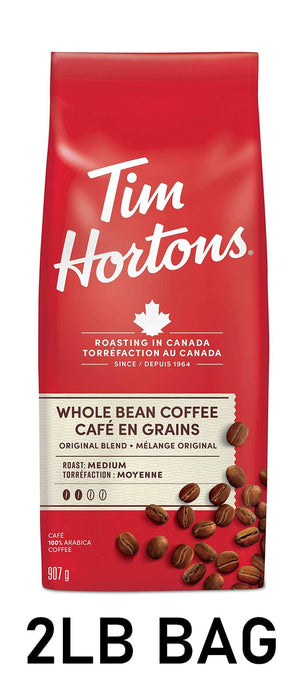 Tim Hortons Whole Bean Coffee 2LB Bag From Canada