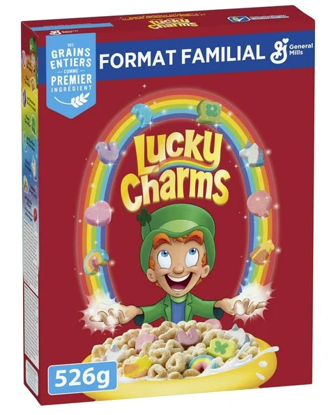 Lucky Charms Canadian Breakfast Cereal, Family Size, 526g