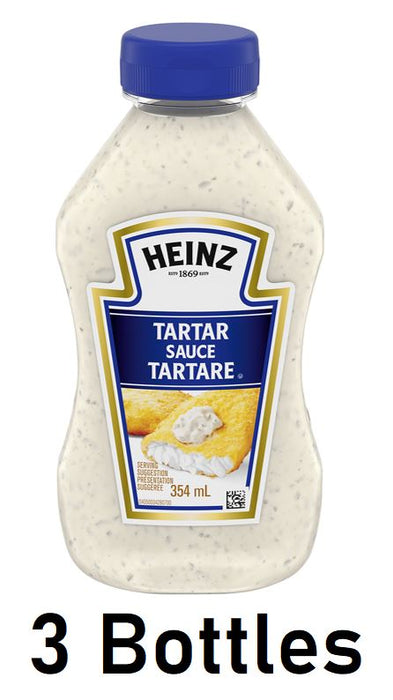 Heinz Tartar Sauce 354ml 12oz Each 3 Bottles