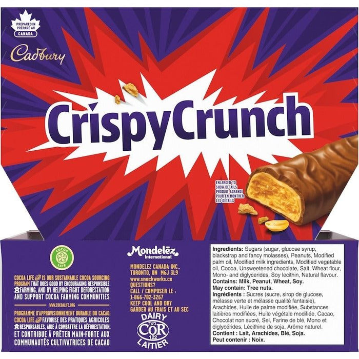 Cadbury Crispy Crunch Chocolate Bars Case, 24x48g