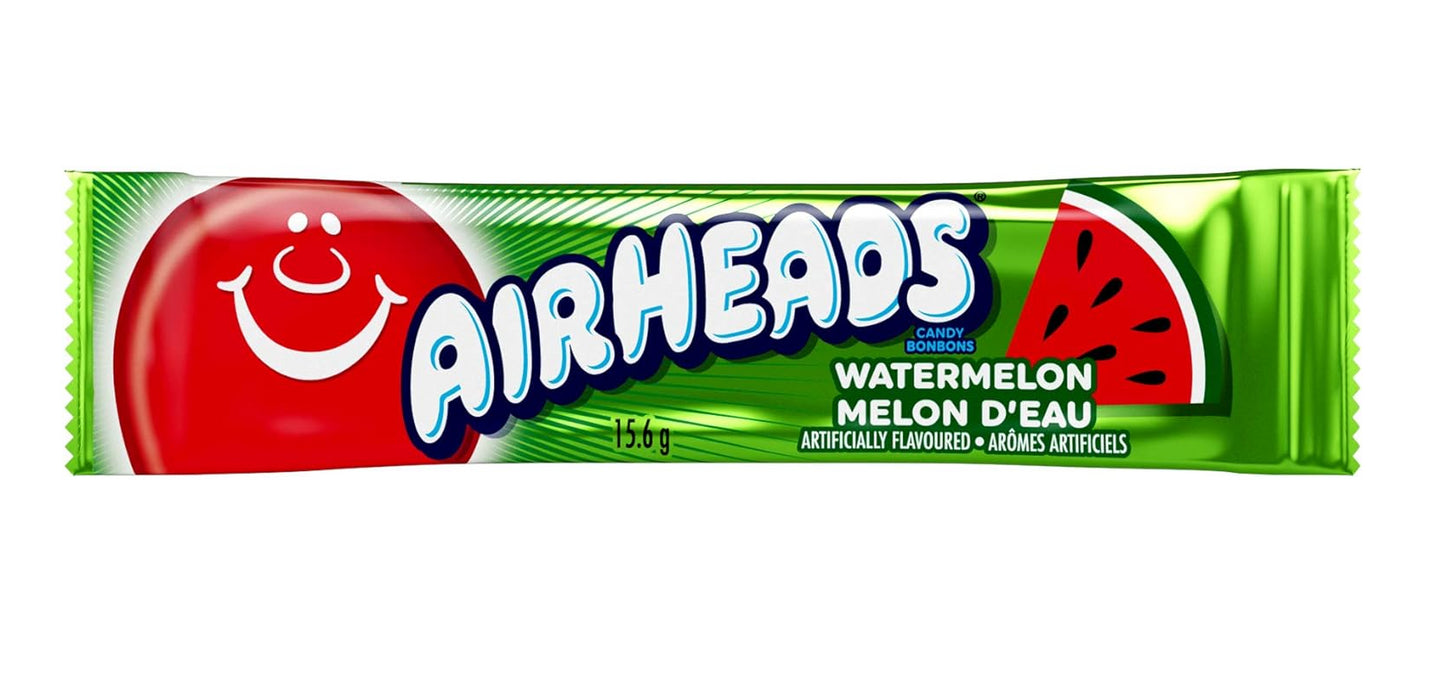 Airheads Candy Watermelon 15.6g Each 144 Bars - CanadaGrocery