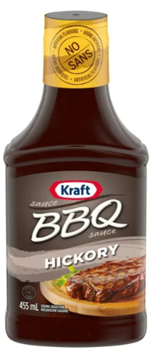 Kraft BBQ Sauce, Hickory, 455ml