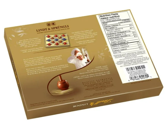 Lindt LINDOR Assorted Milk and Dark Chocolate Truffles, 13x12g, 156g