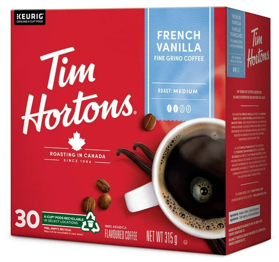 Tim Hortons French Vanilla Keurig K-Cup 30ct, 315g