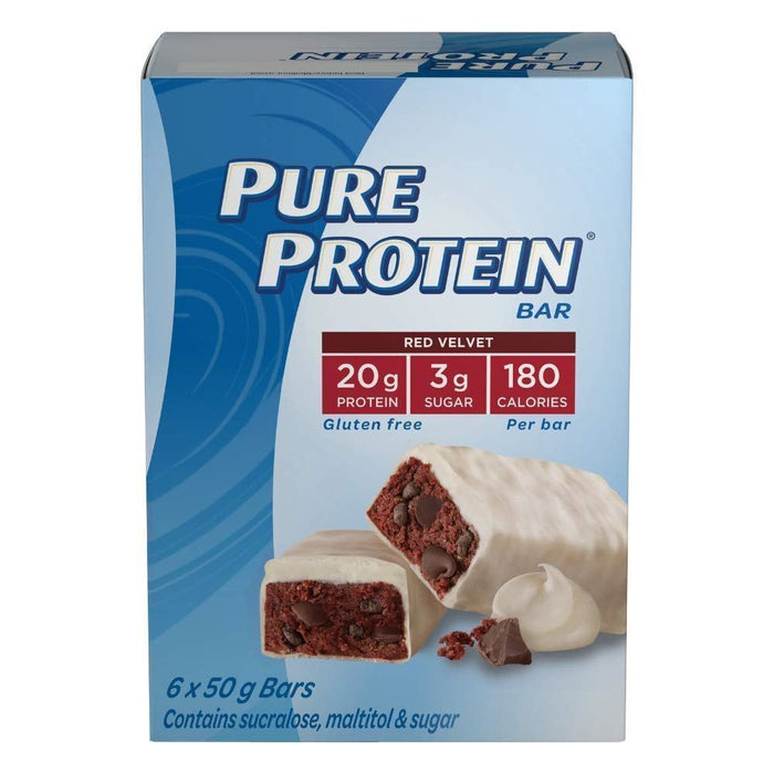 Pure Protein Bars, Gluten Free Red Velvet 50g Each 6 Bars