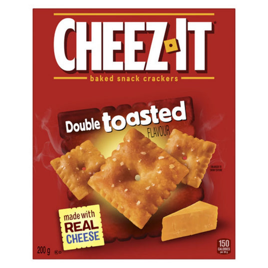 Cheez-It Baked Snack Crackers Extra Toasty Flavor, 200g