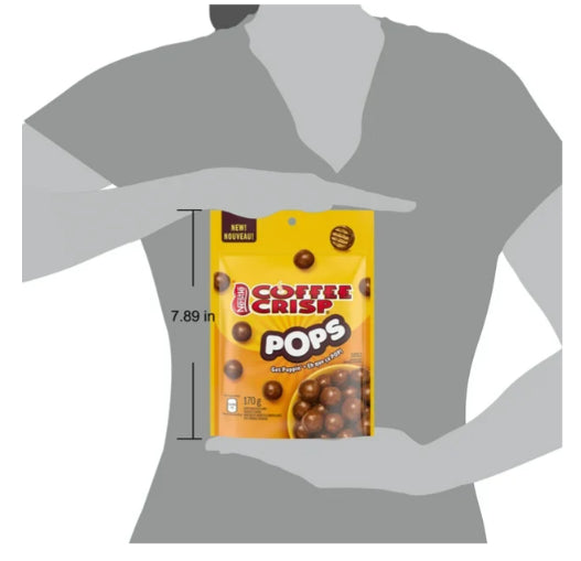 Coffee Crisp POPS Chocolaty Snacks Pouch, 170g
