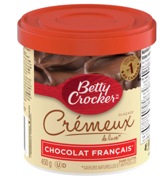 Betty Crocker French Chocolate Frosting Creamy Deluxe 450g