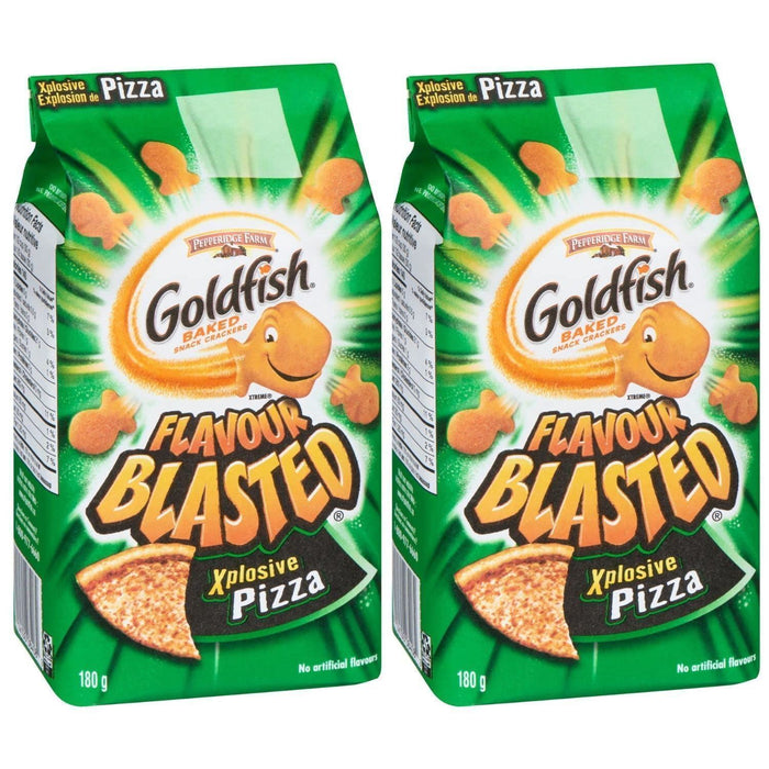 Goldfish Flavour Blasted Explosive Pizza Crackers, 180g/6.3oz (Pack of 2)