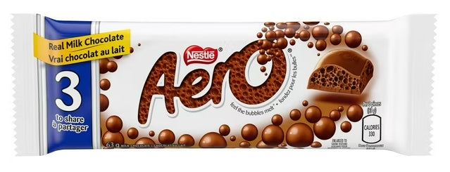 Nestle Aero Milk Chocolate Share Size Bar, 63g