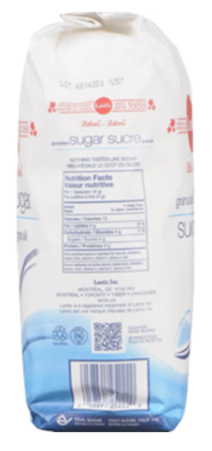 Lantic Granulated White Sugar 2kg
