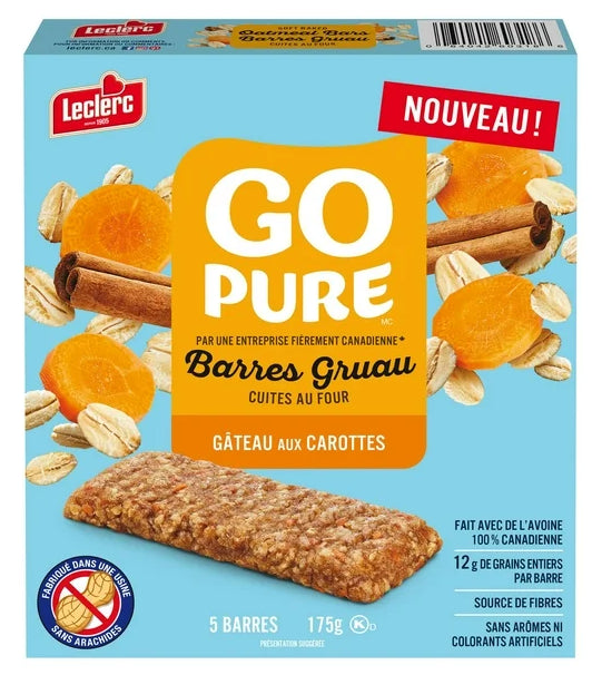 Go Pure Soft Baked Carrot Cake Oatmeal Bars, 175g