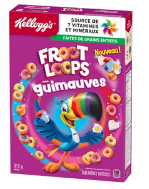 Kellogg's Froot Loops Marshmellow Cereal, 315g