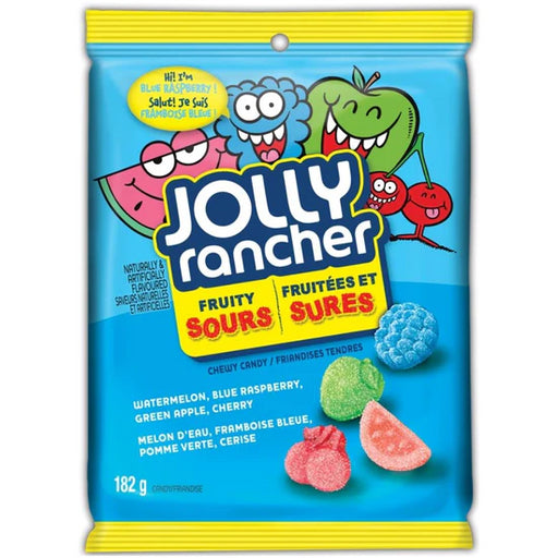 Jolly Rancher Fruity Sour Chewy Candy, 182g/6.4oz - CanadaGrocery