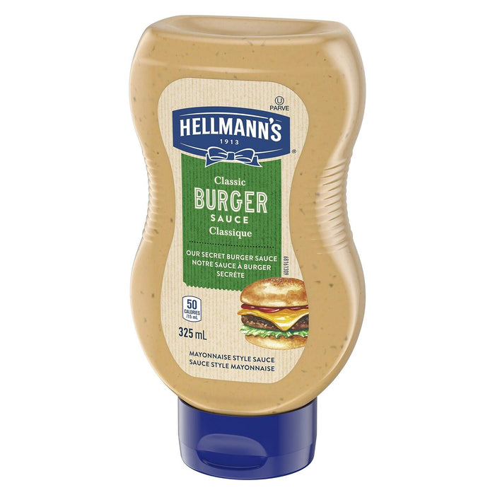 Hellmann's Classic Burger Sauce, Gluten Free and Certified Kosher, 325ml/11 floz - CanadaGrocery