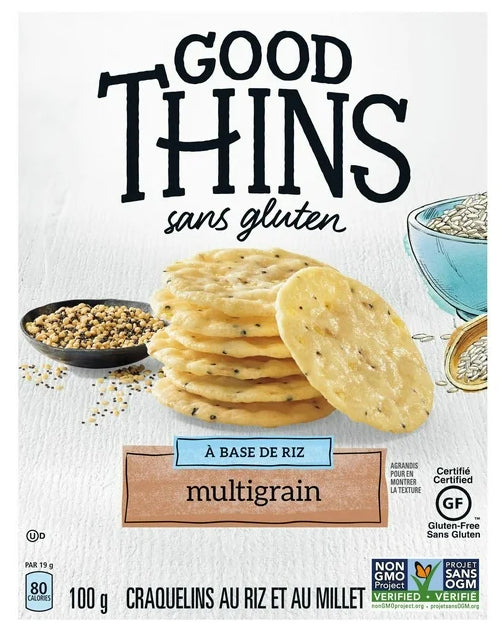 Good Thins, Multigrain, Gluten Free Rice Crackers, 100g