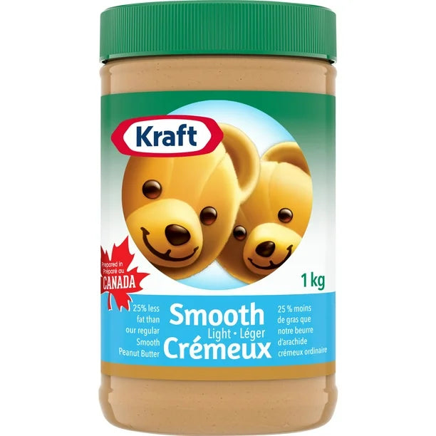 Kraft Smooth Light Peanut Butter 1kg Jar