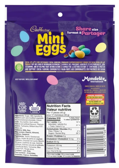 Cadbury Mini Eggs, Chocolate Candy Eggs, 380g